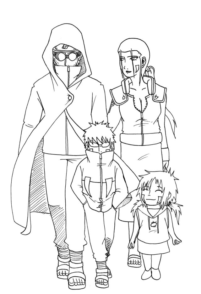Shino, Hana, and their childen when they were younger