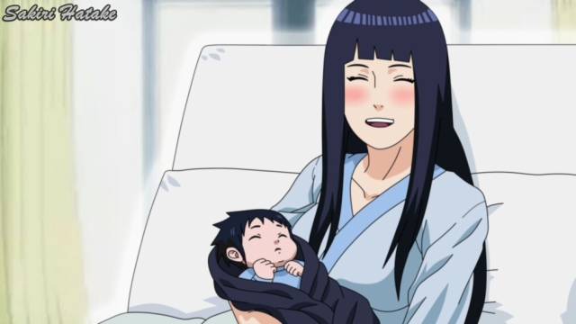 Hinata with baby Daichi